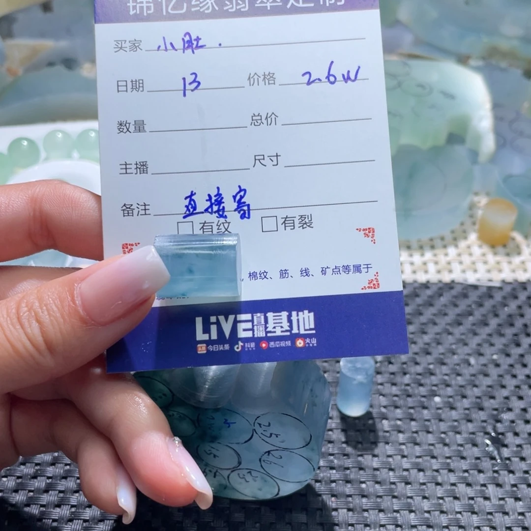 翡翠未镶嵌颈饰小*.