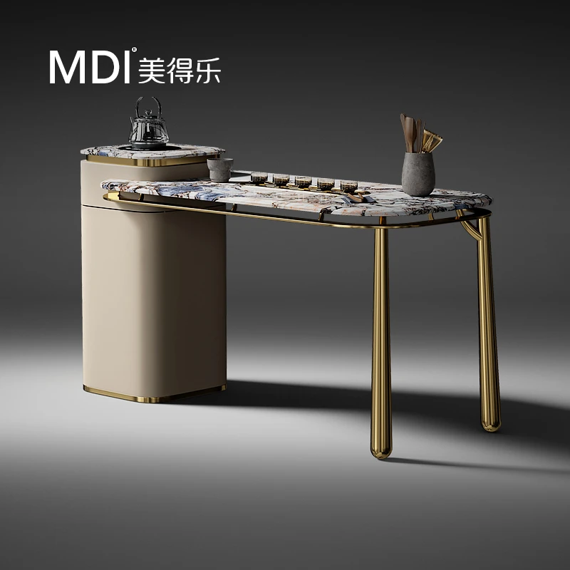 美得乐轻奢阳台茶桌椅现代茶桌烧水壶全自动一体茶台泡茶桌