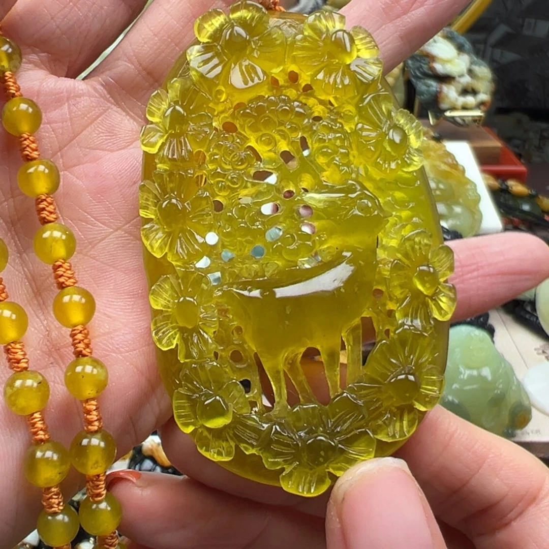 岫玉未镶嵌挂件挂件