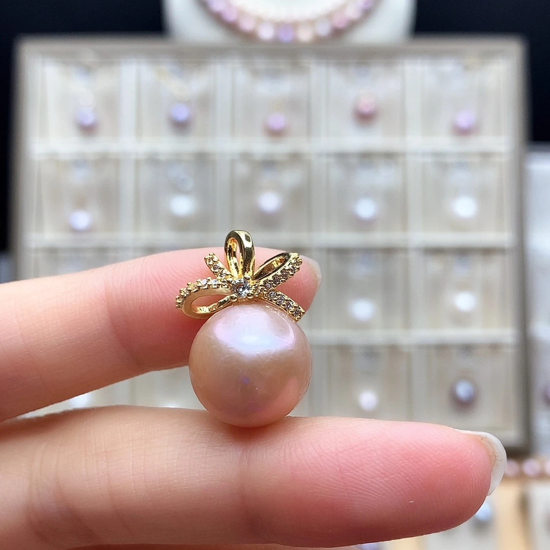 颈饰合金淡水珍珠