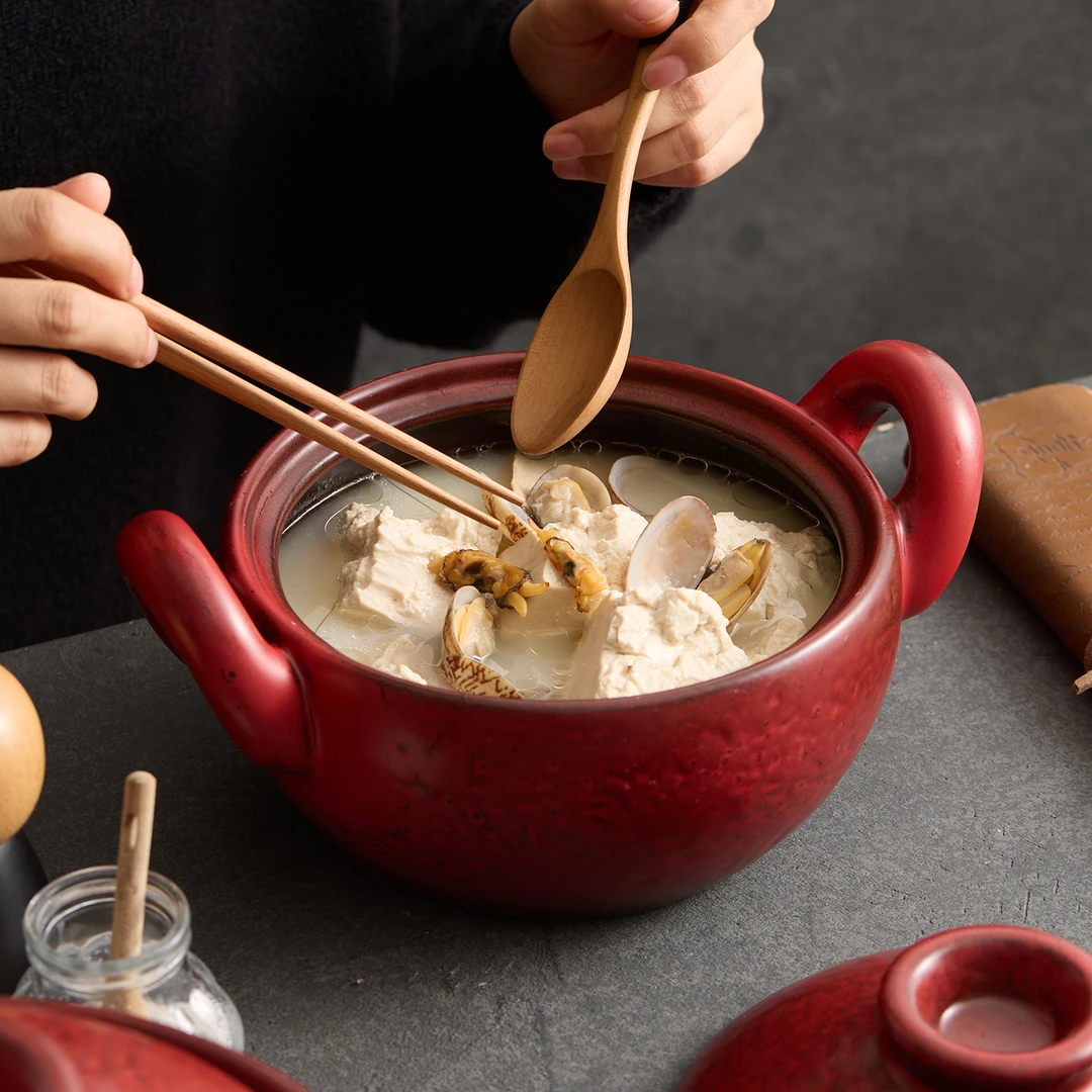 德化砂锅2025年新款明火直烧耐高温干烧不裂家用陶瓷煲汤砂锅炖锅