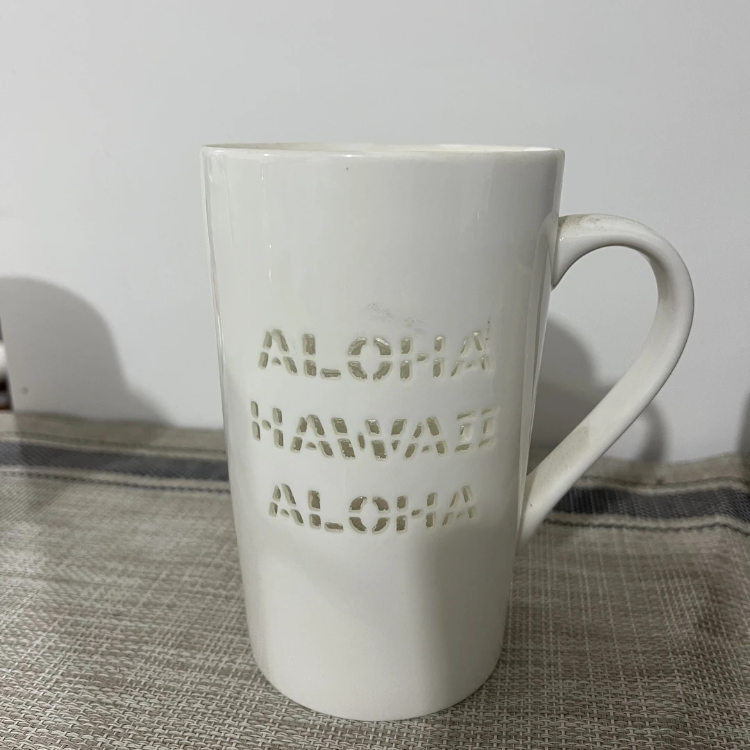 1个装微瑕 长8.5cm高14cm日常家用高温陶瓷水杯马克杯