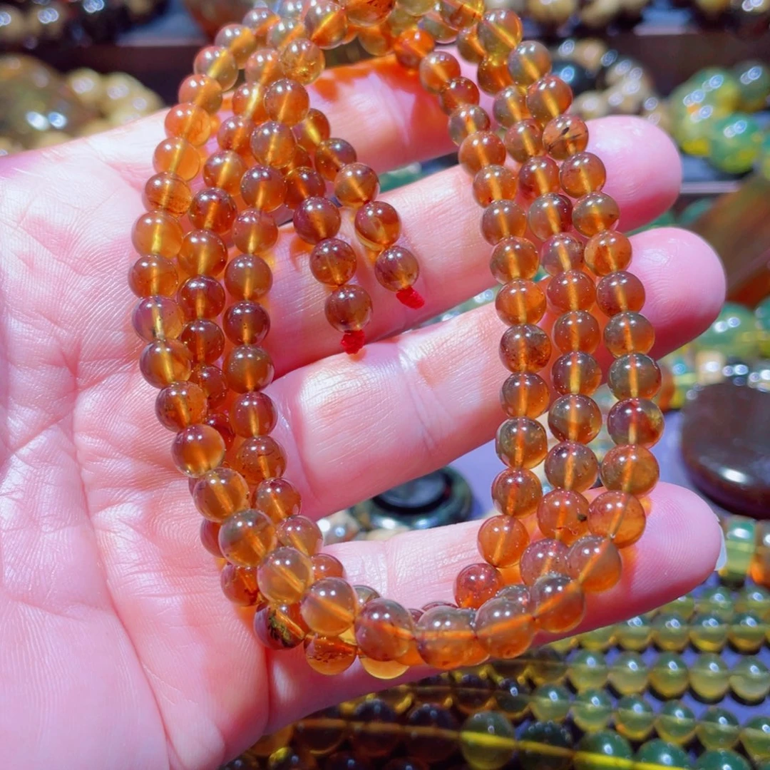 琥珀未镶嵌手链天然