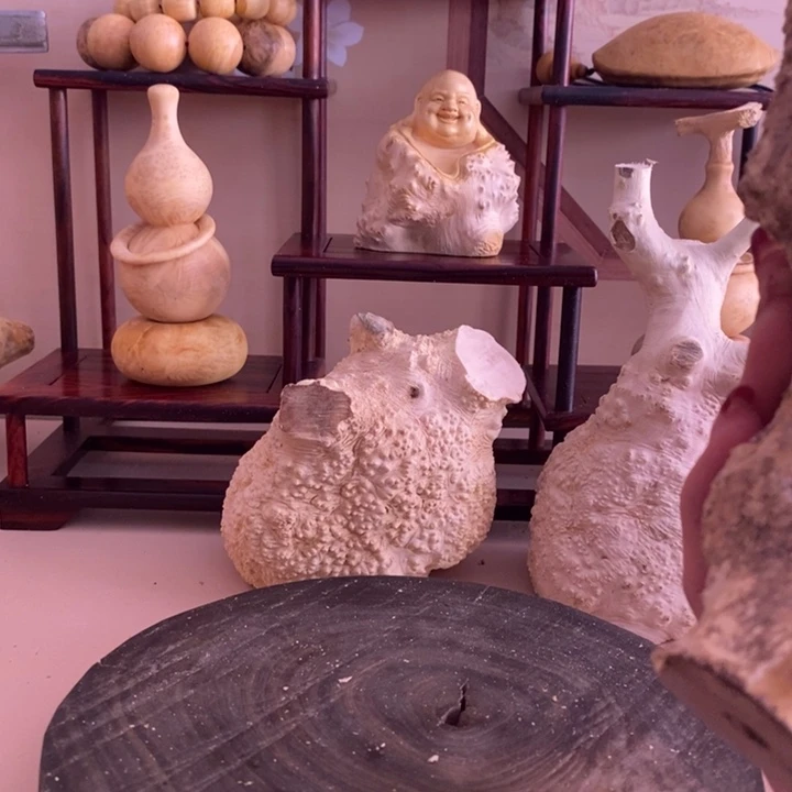 香榧木业**好黄杨木手把件