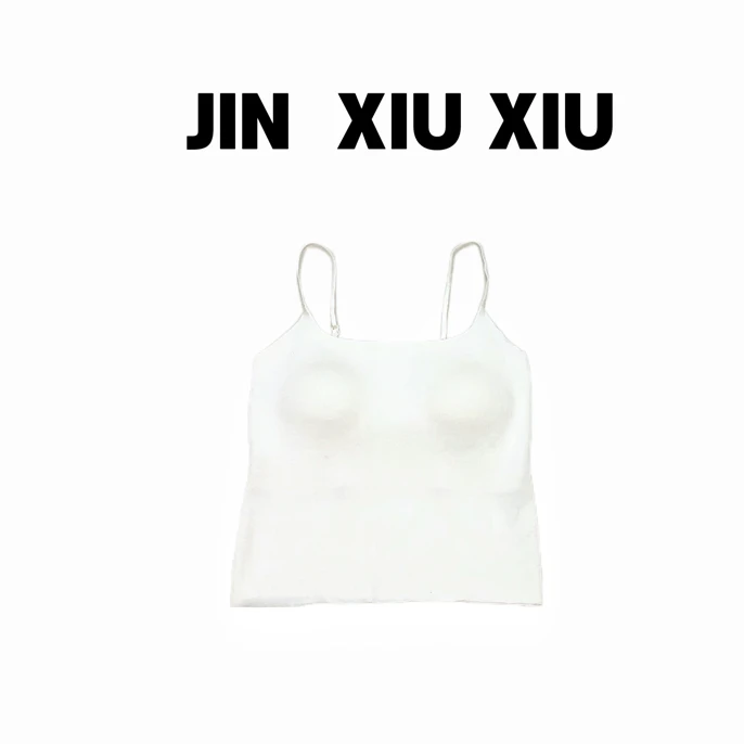 JINXIUXIU秋季新款美背修身运动舒适打底韩系甜美背心吊带1023