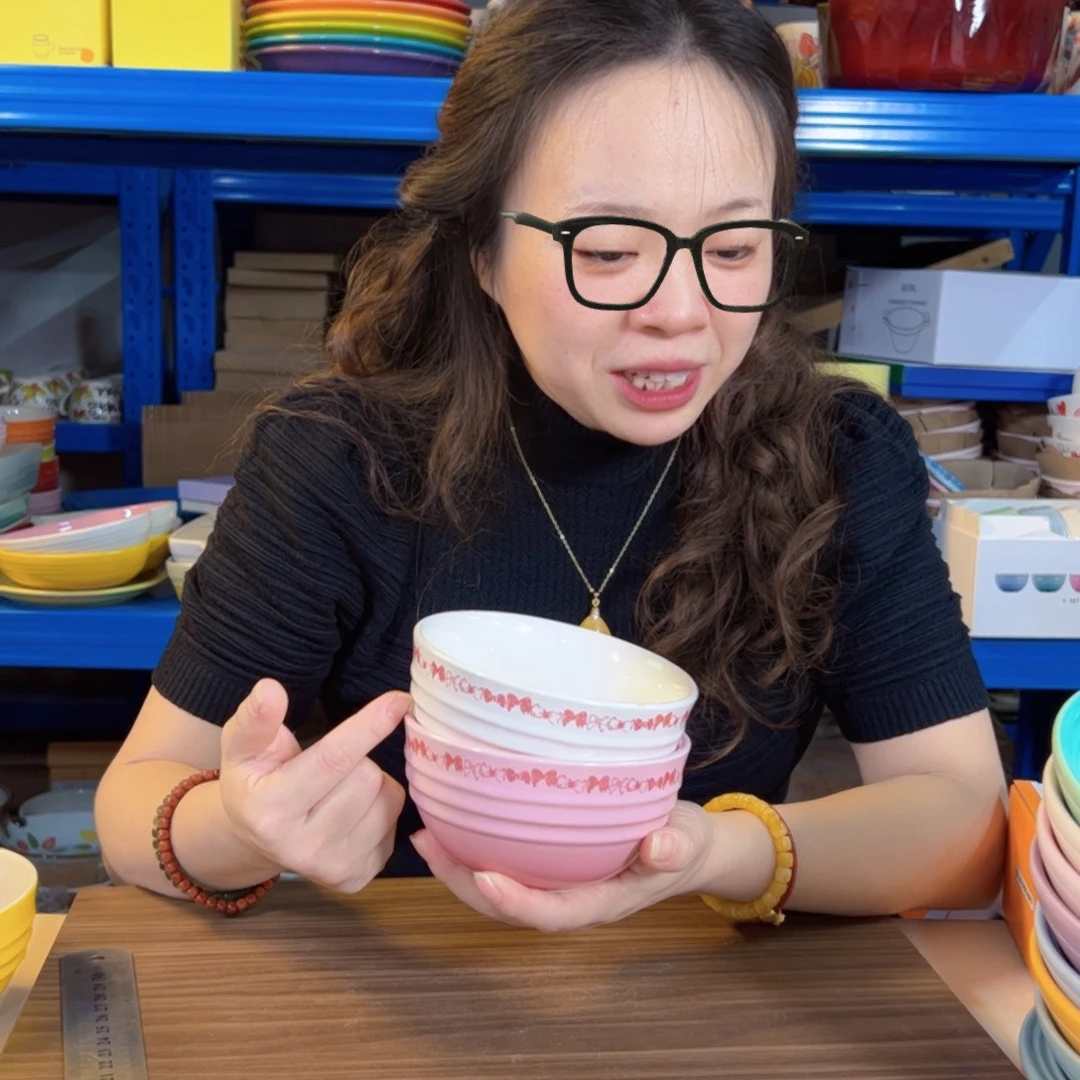 瓷片KT米饭碗套装