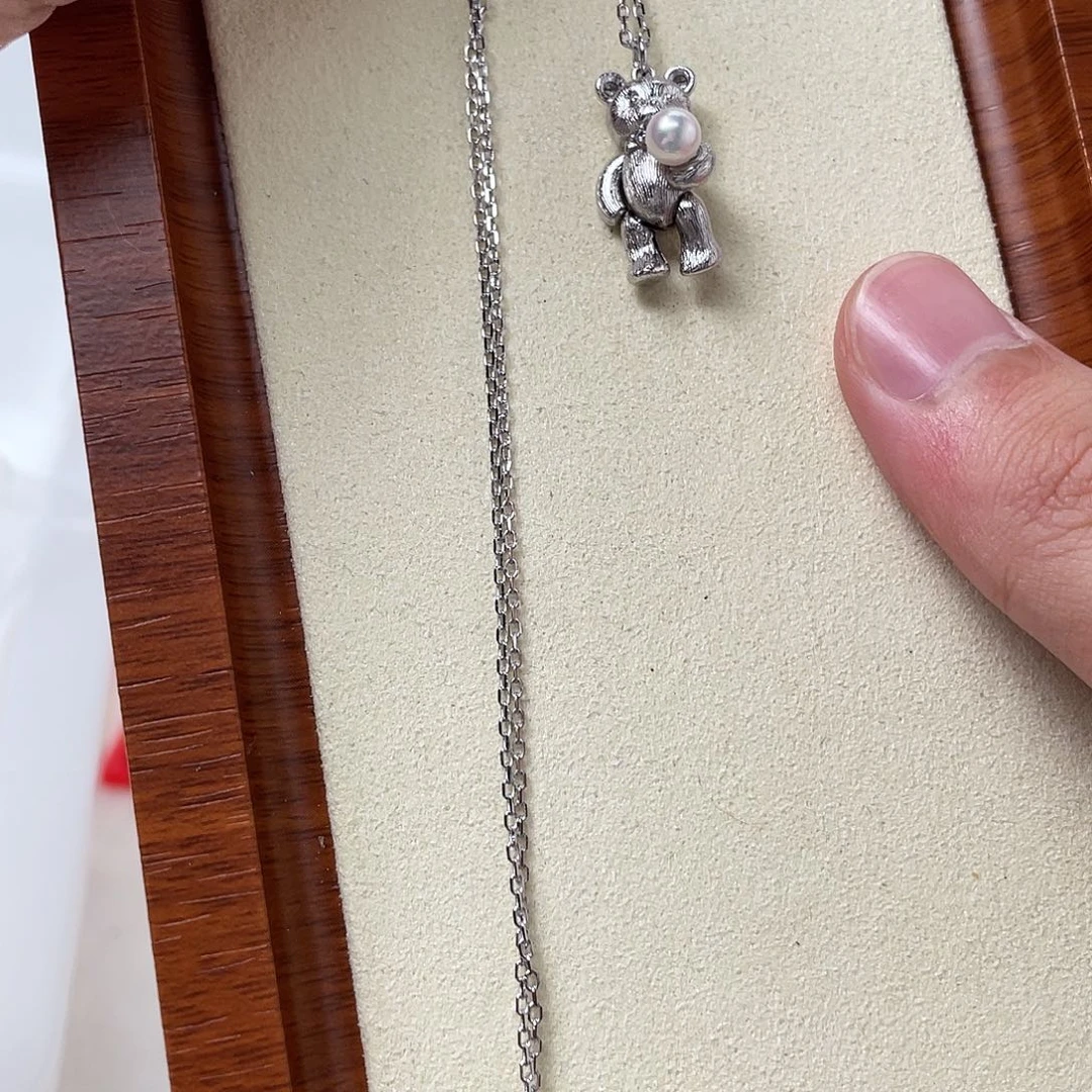 颈饰海水珍珠银S925镶嵌