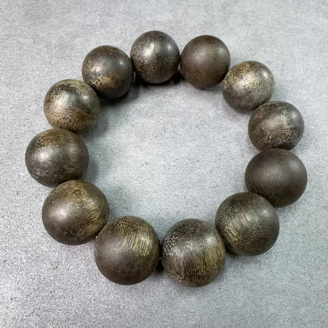 A393沉香文玩手串20mm+