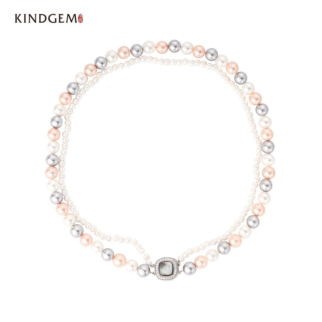 铜合金合成锆石项链 JM61XAPC-24175（40cm小众轻奢气质高级感项链