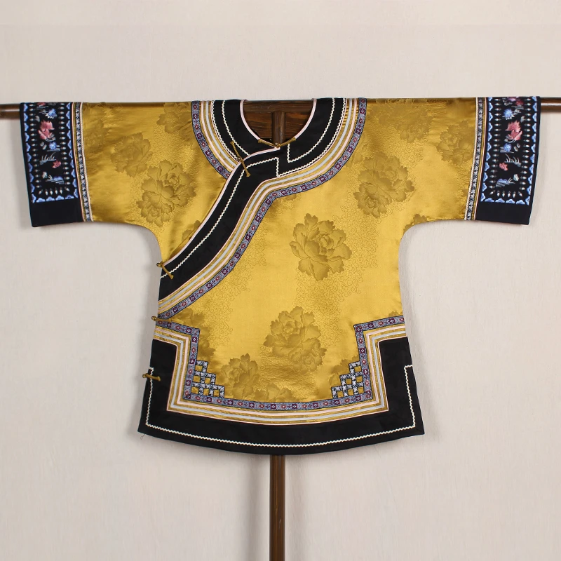 【流金岁月】复古新中式纯手工桑蚕丝香云纱中国风平肩女士上衣