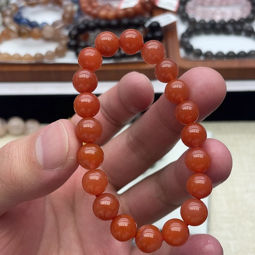 水晶未镶嵌手链南红玛瑙