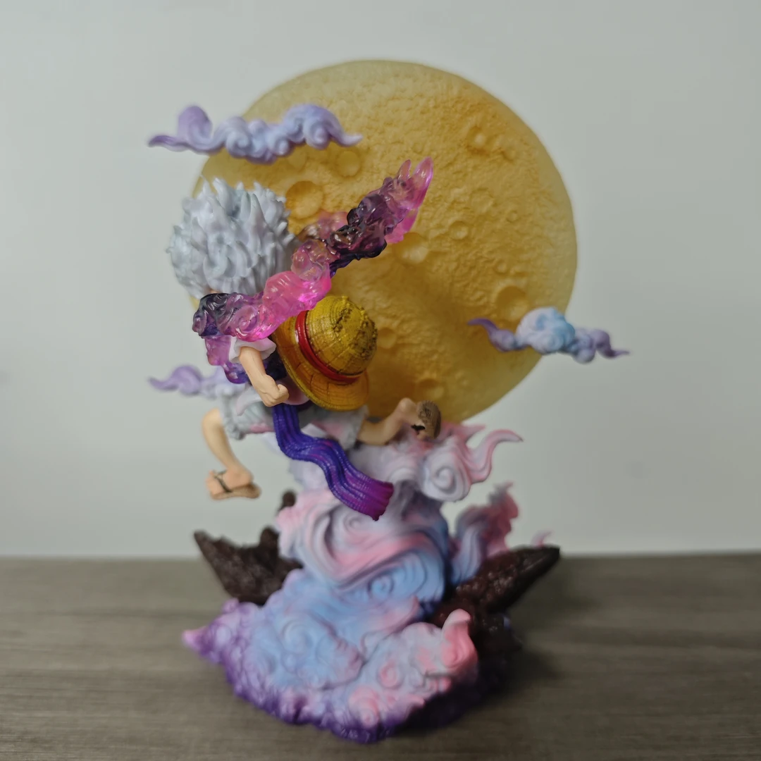 海贼王 14cm奔月尼卡路飞 可发光 Q版 手办雕像摆件