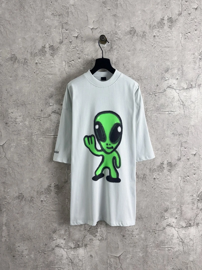 【SSAW】巴爷新款夜光外星人印花短袖