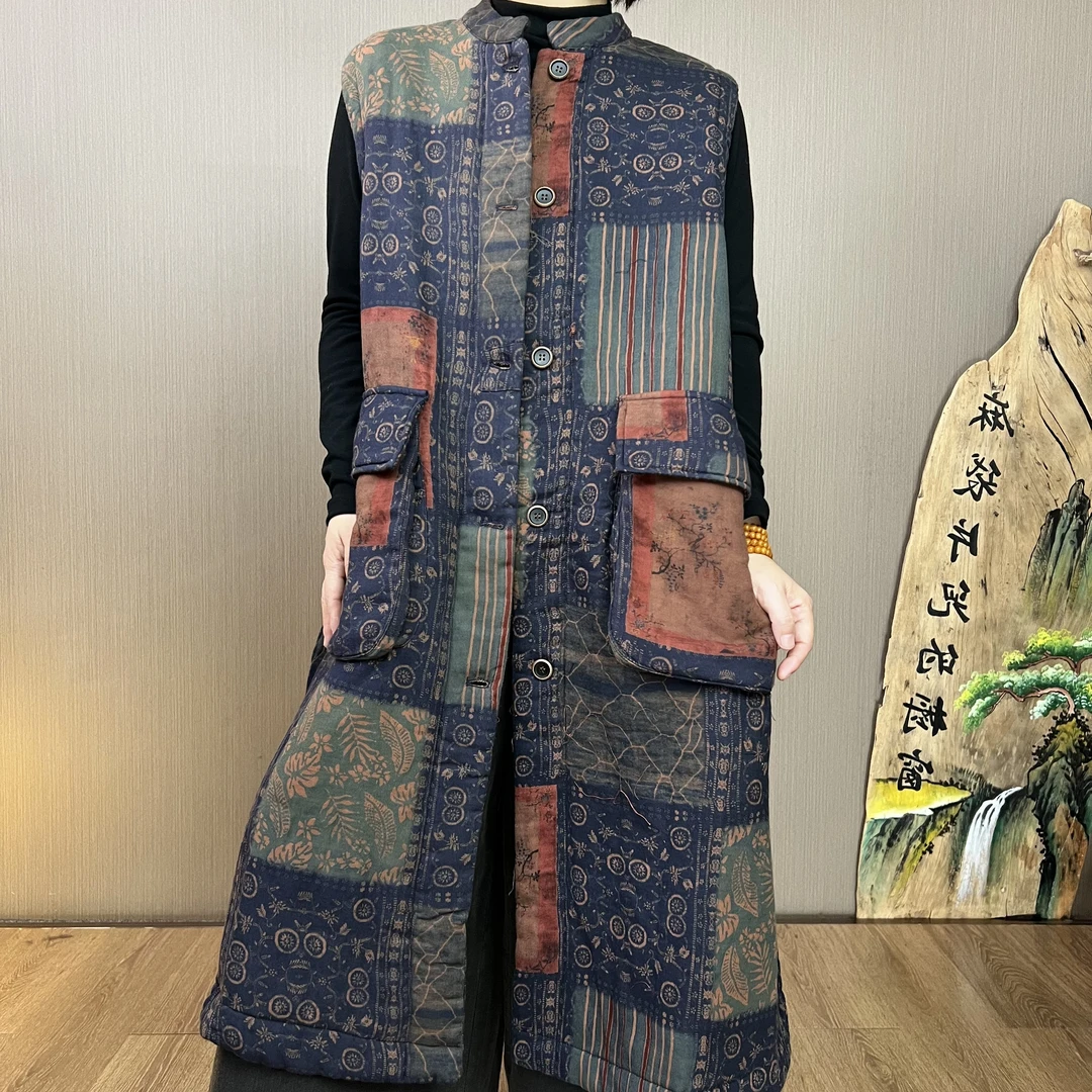 新款棉马甲3161冬季中长款棉马甲