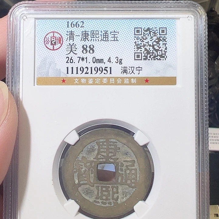 铜康熙通宝满汉宁9951