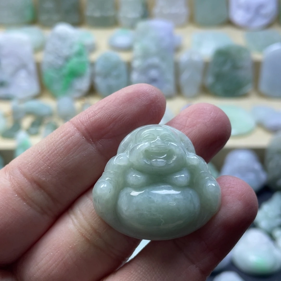 翡翠未镶嵌颈饰纯天然翡翠