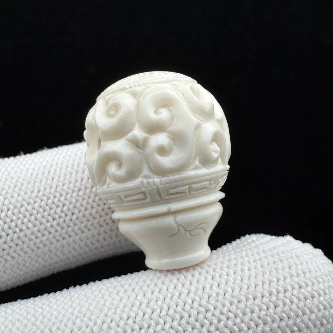 D4114天然猛犸牙 三通 18.4*24.4mm支持鉴定 假一罚四