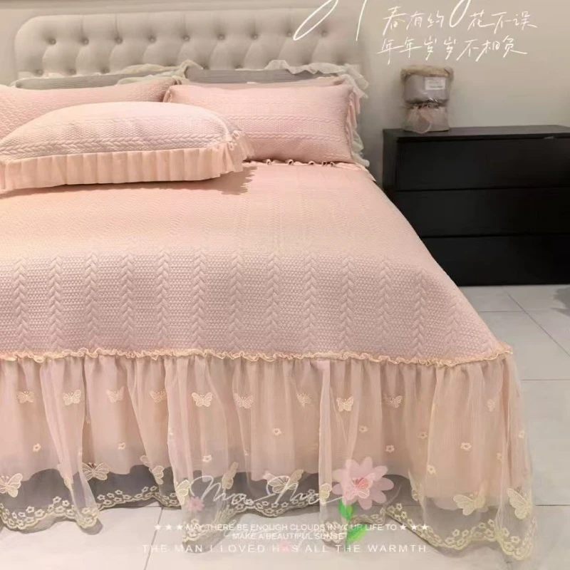 蝴蝶-全凉感凉席三件套2025新款加厚软凉席套件公主风凉席三件套