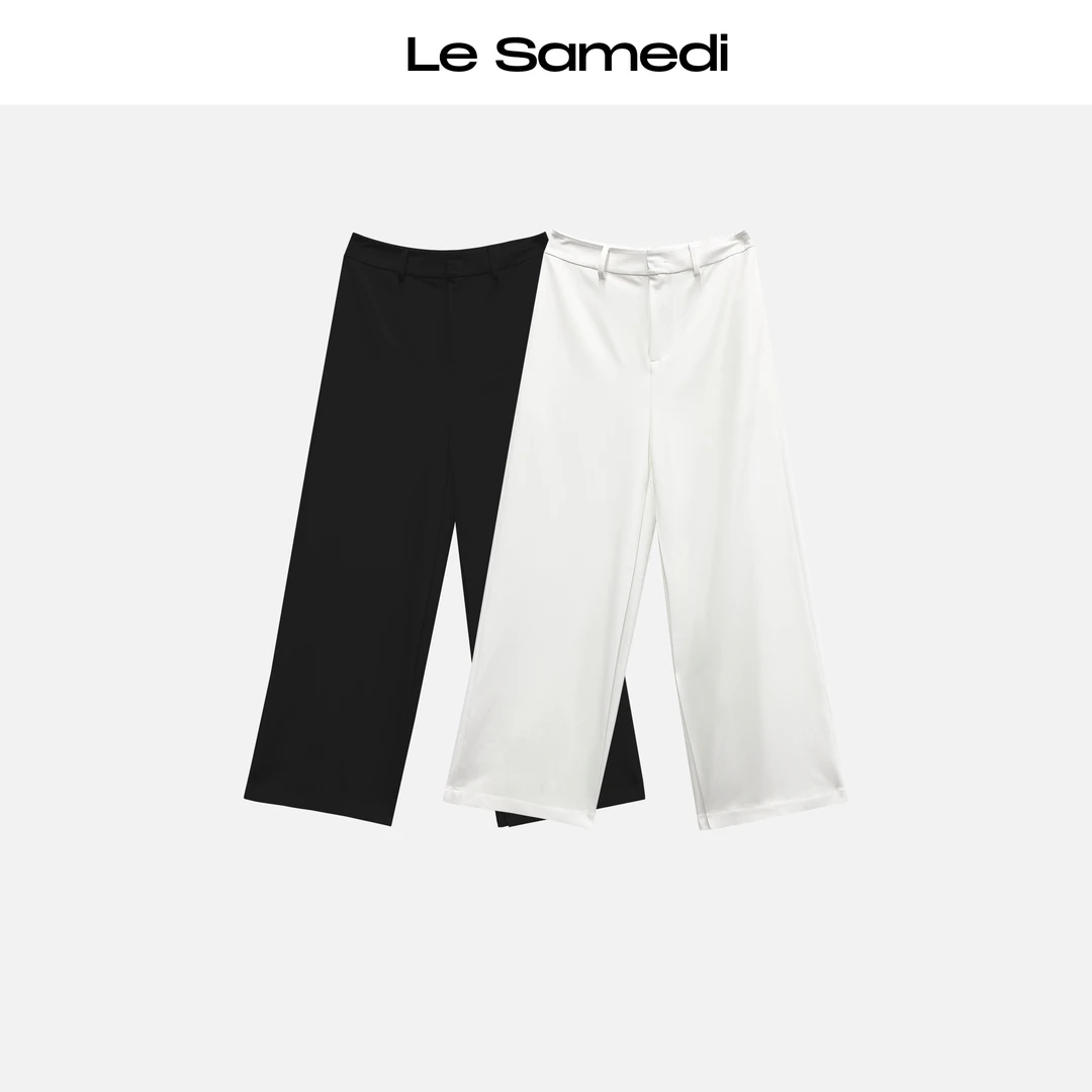 Le Samedi【理性派】菁工内插片 斯文凉感 精英感时髦西装阔腿裤