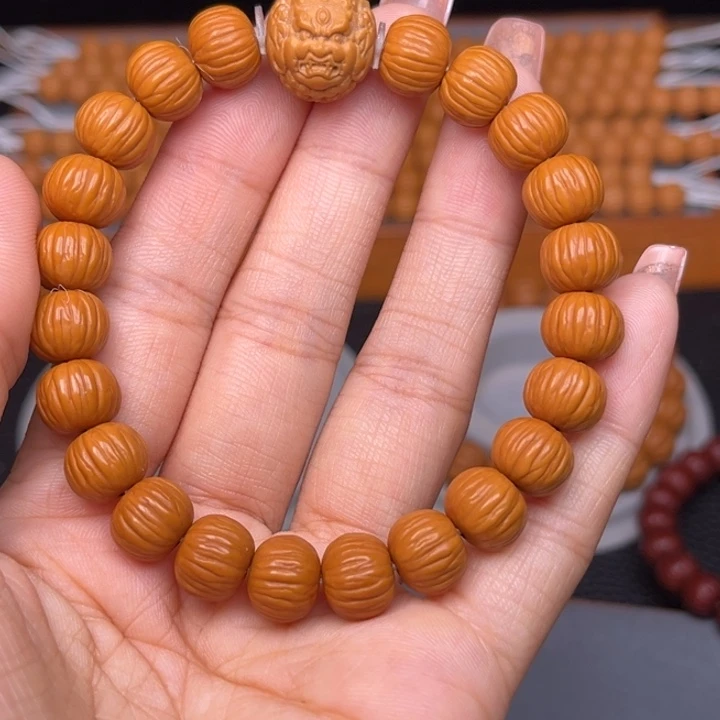 猴头核桃手串911对穿财神和皮球