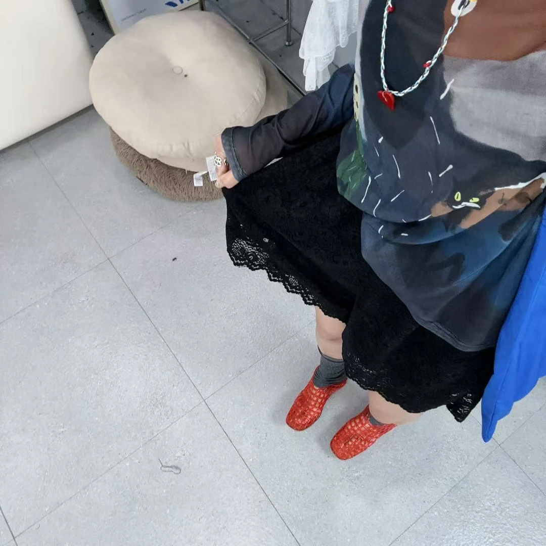 SISTERS【重工蕾丝短裤】黑色蕾丝设计感短裤休闲百搭