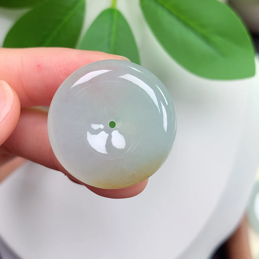 颈饰未镶嵌翡翠平安扣 27.1-6.2mm