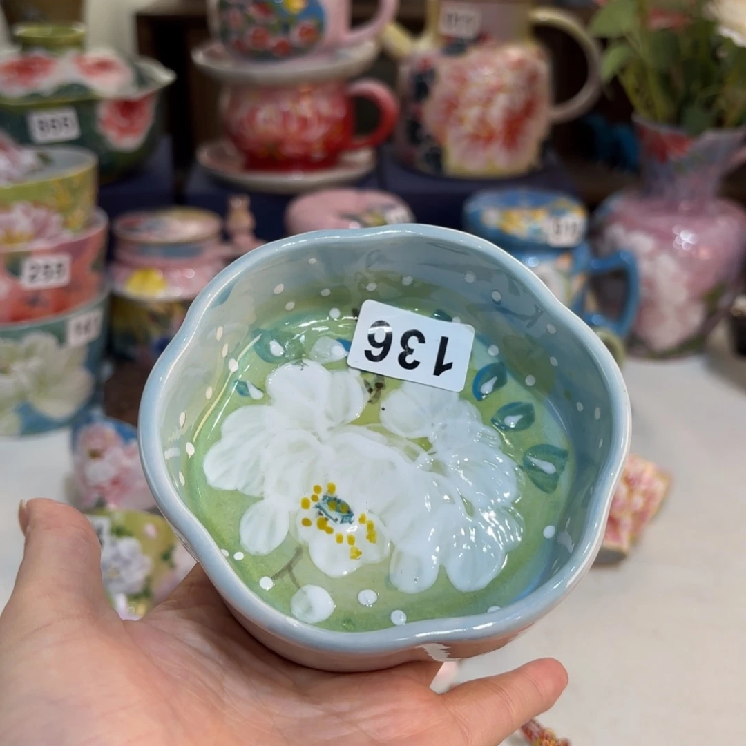 景德镇手绘高温釉下彩陶瓷茶具
