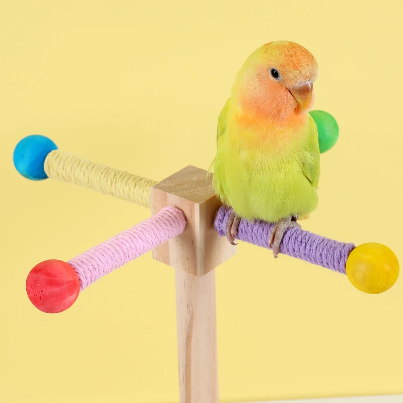 鹦鹉旋转风车玩具站架鸟笼悬挂空中站杆虎皮牡丹益智啃咬磨啃爪