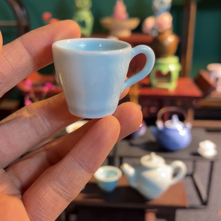 摆件微陶老王迷你花瓶