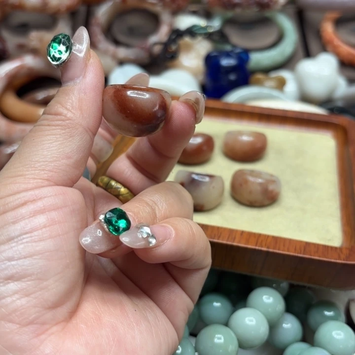 9***菲石英岩玉合金颈饰