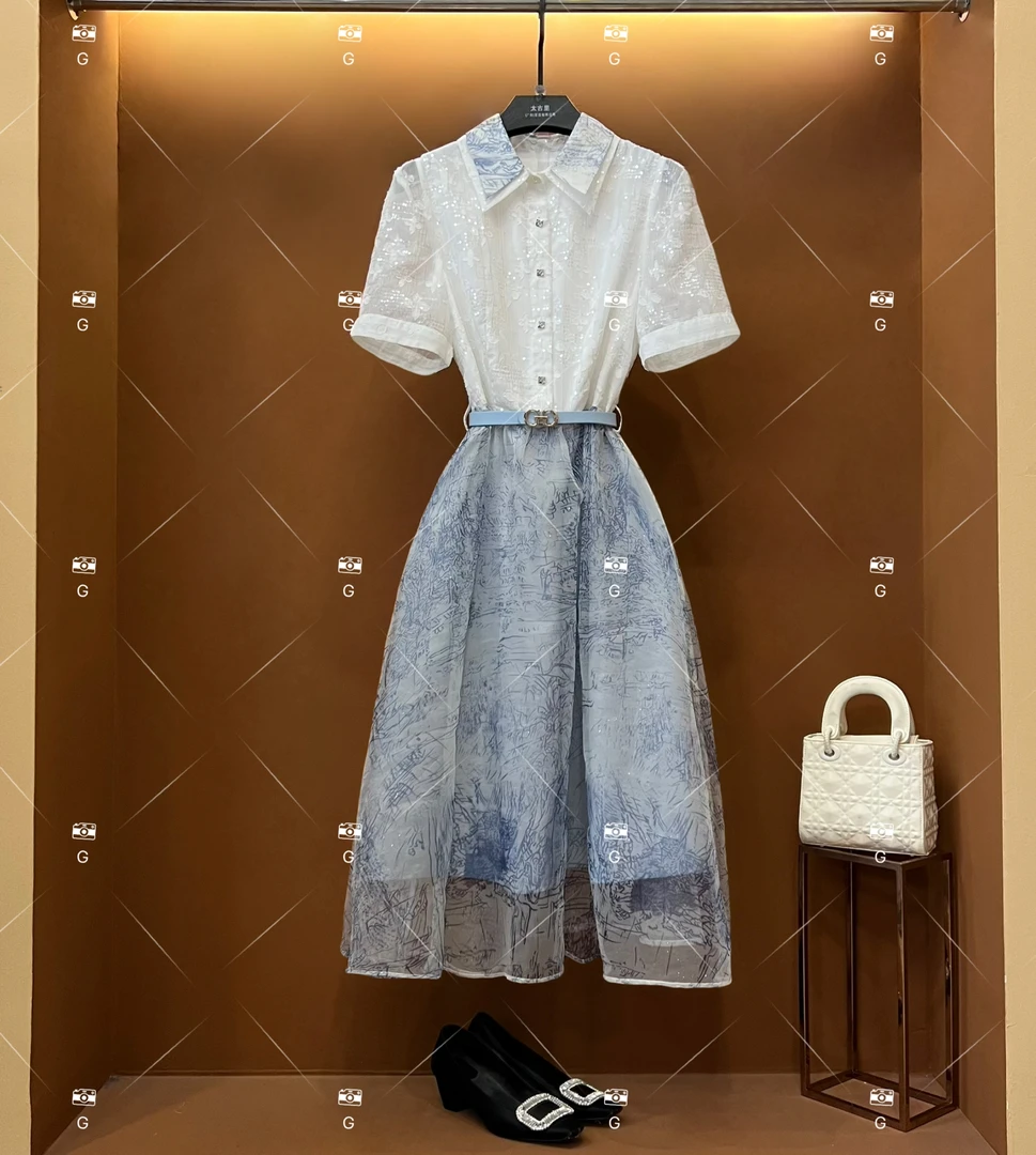 【G】春夏优雅百搭时尚中国风女装连衣裙 GS-55136