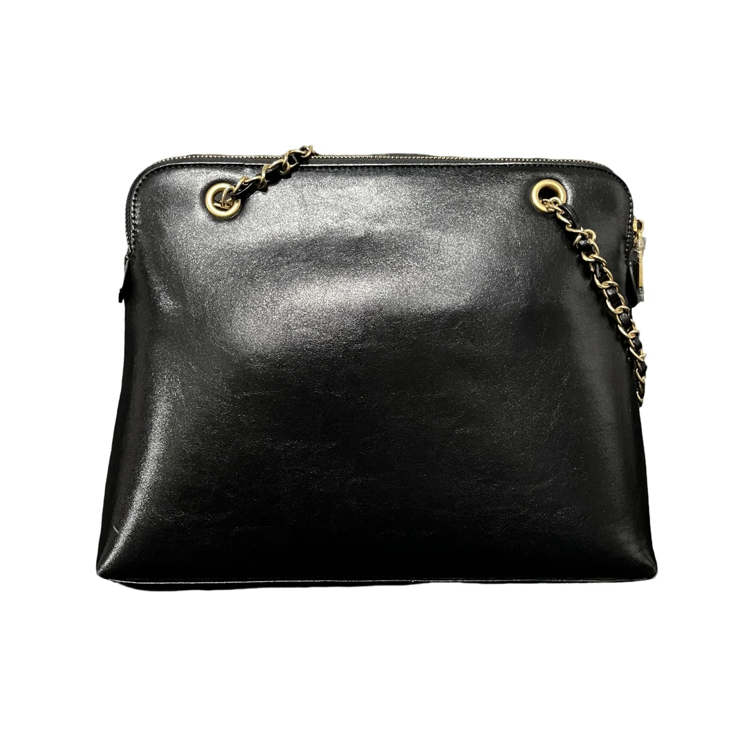 Laugh Queen手工打造真皮女士新款 10837 亮面贝壳 黑色33cm