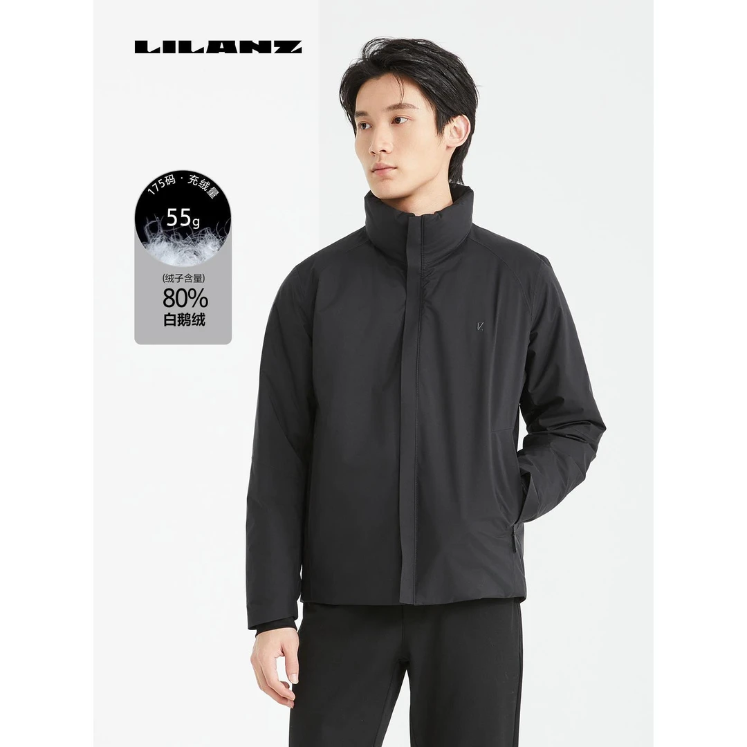 利郎【双经双纬尼龙面料】男士冬季高端羽绒中长款风衣防风保暖百搭