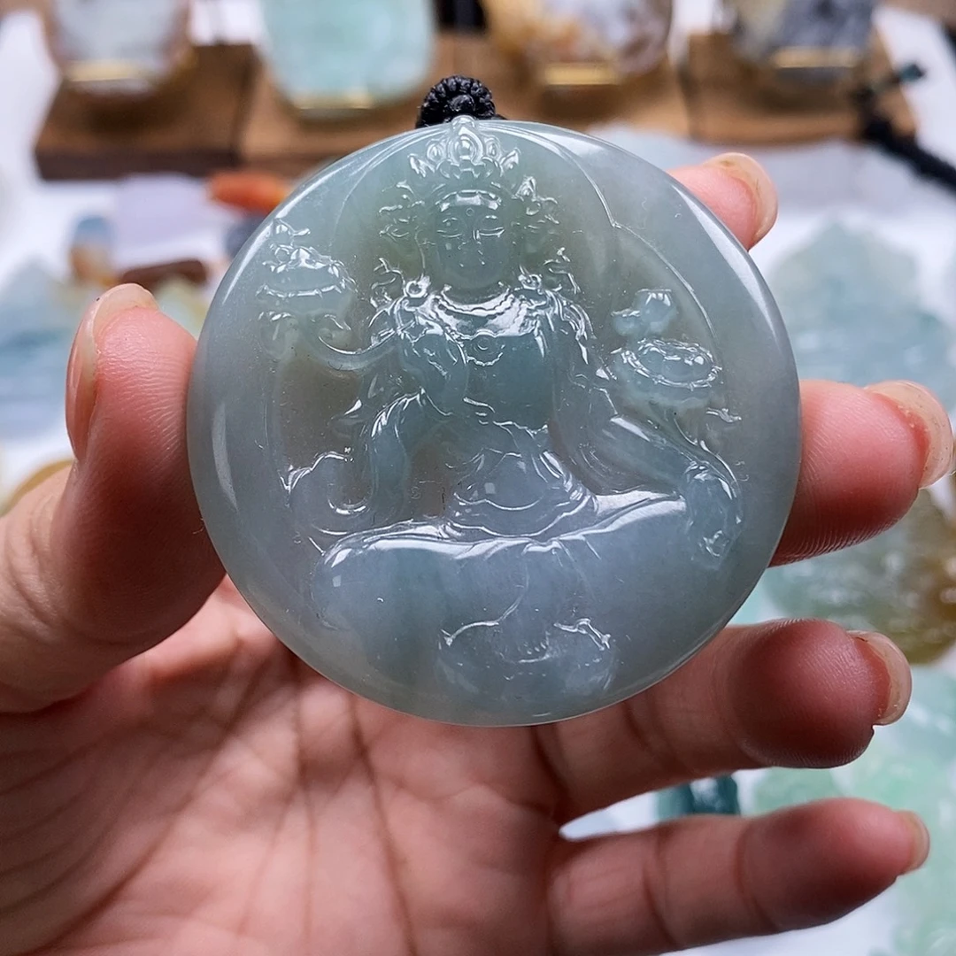 未镶嵌定制翡翠度母