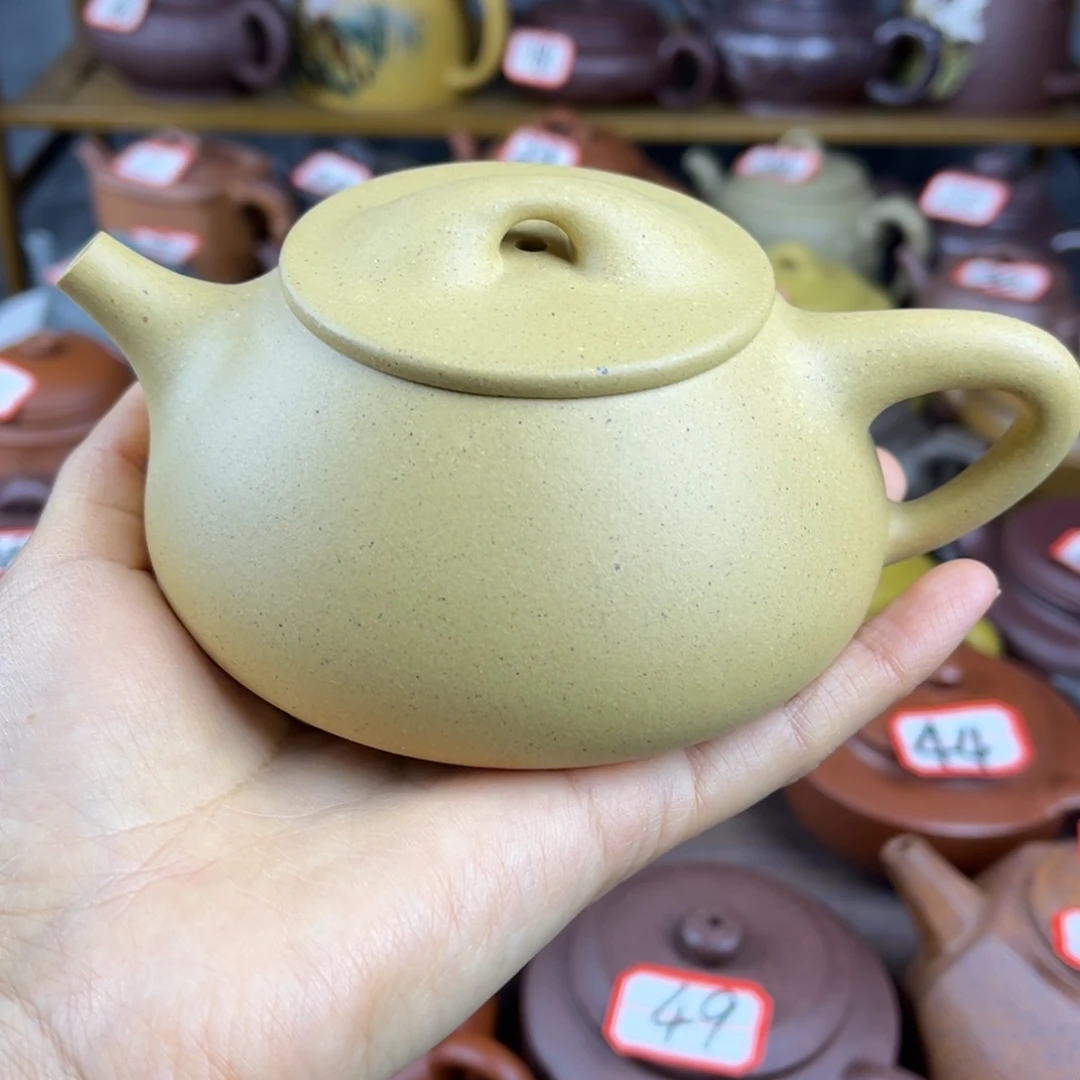 紫砂茶壶宜兴紫砂壶本绿景舟石瓢