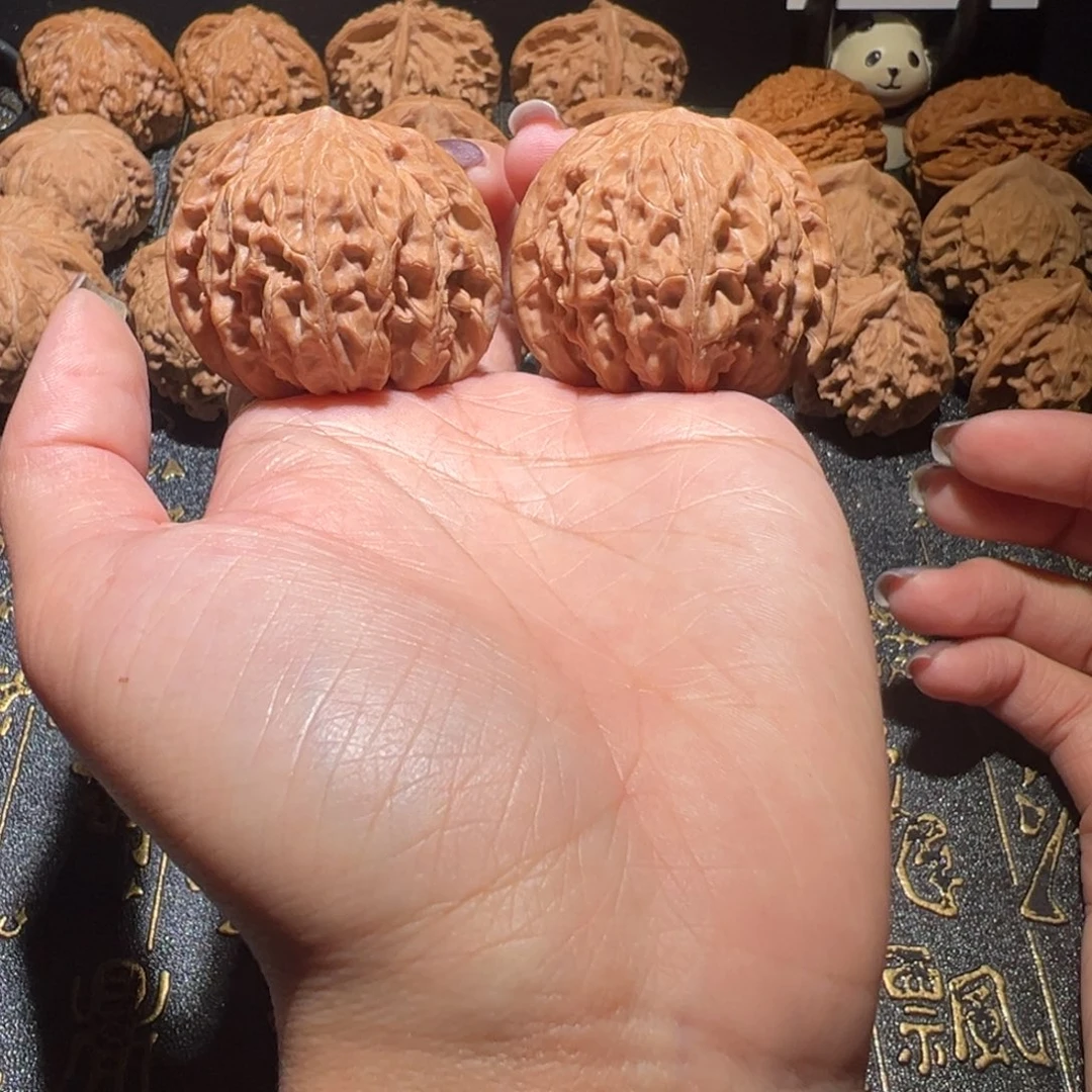 桃核把件磨盘42手把件