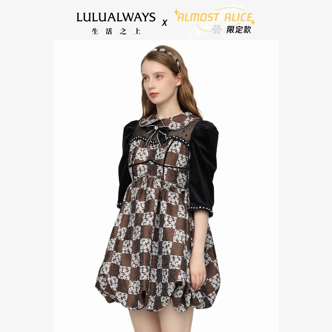 【高高甄选】LULUALWAYSALMOSTALICE22 纱质连衣裙 OND5033