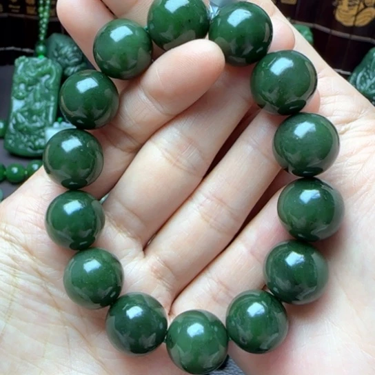 和田玉（碧玉）手串未镶嵌