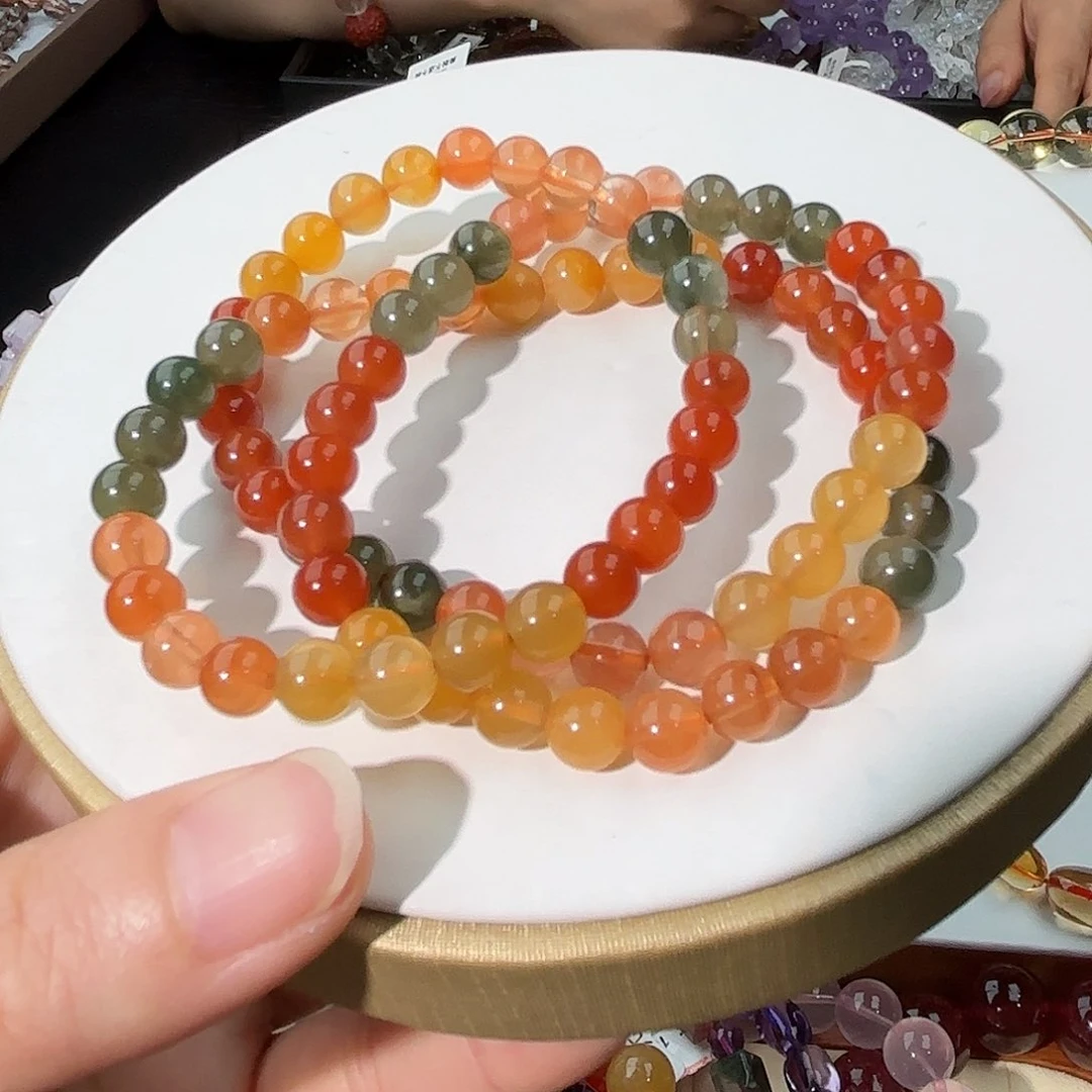 彩兔毛3圈未镶嵌水晶