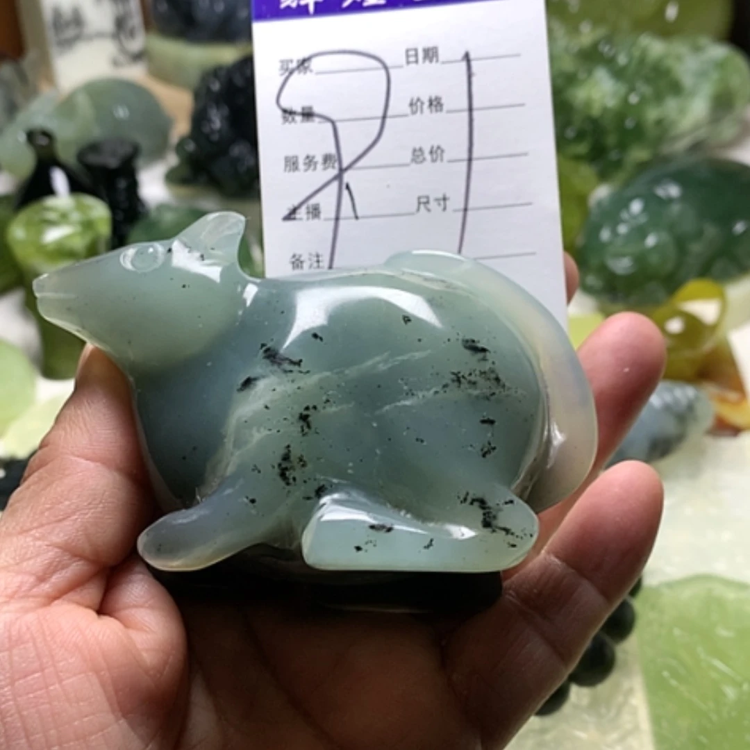 【闪购商品】蛇纹石玉颈饰合金