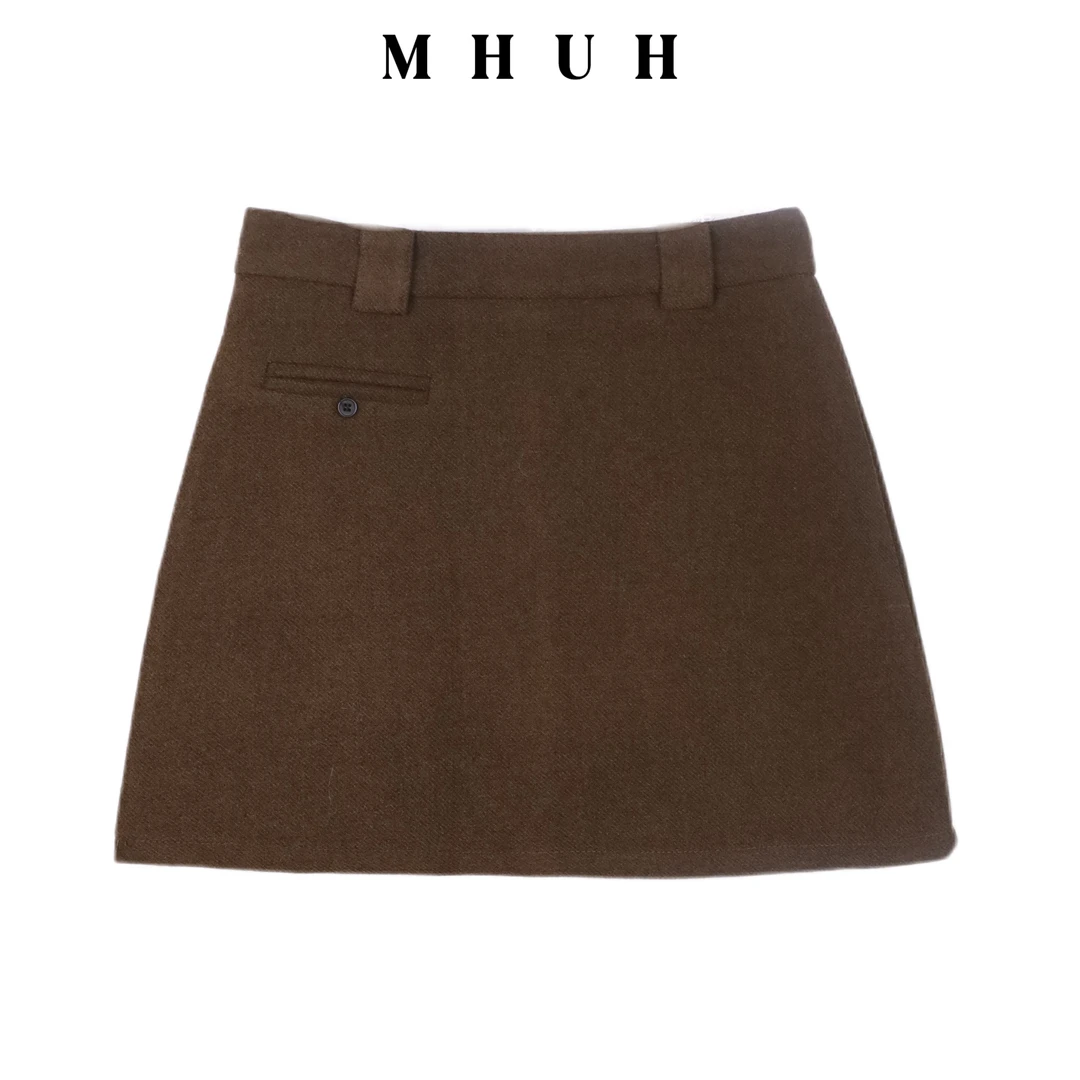 【JOYE】秋冬澳洲羊毛短裙美拉德百搭高腰显瘦奢华包臀裙ABQY109