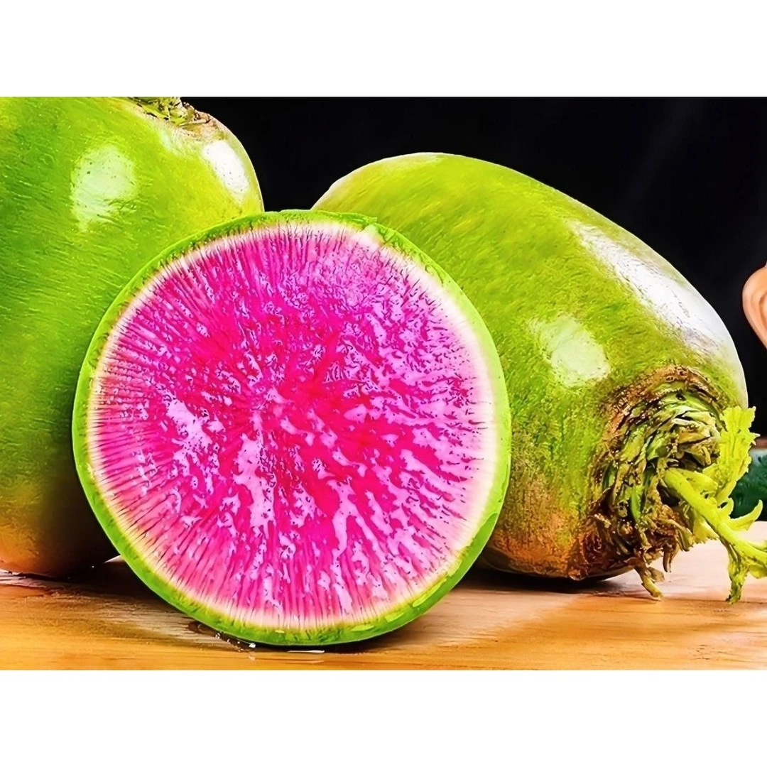 心里美水果萝卜绿皮红心生吃脆甜炒菜凉拌饭店H四季种植生吃泡菜