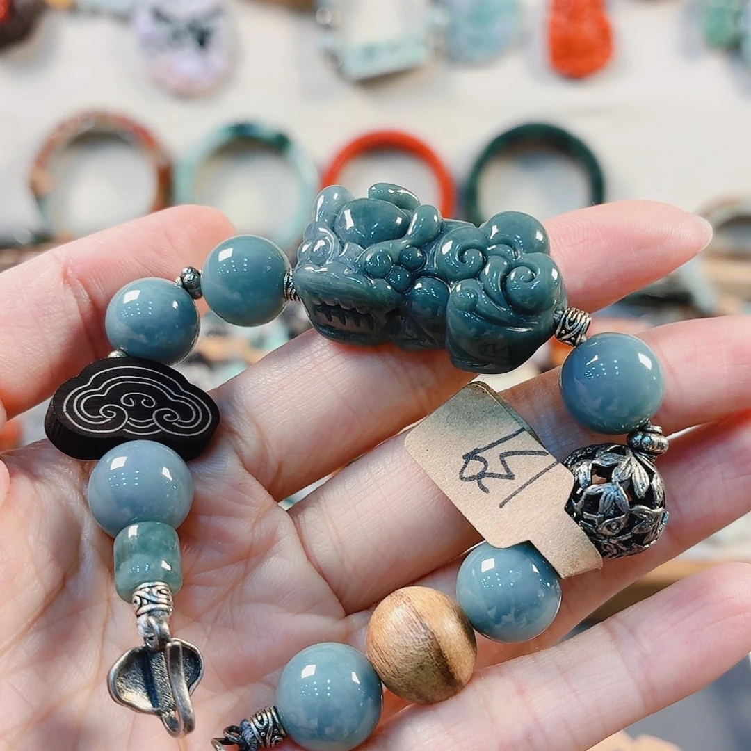 翡翠未镶嵌手链手串