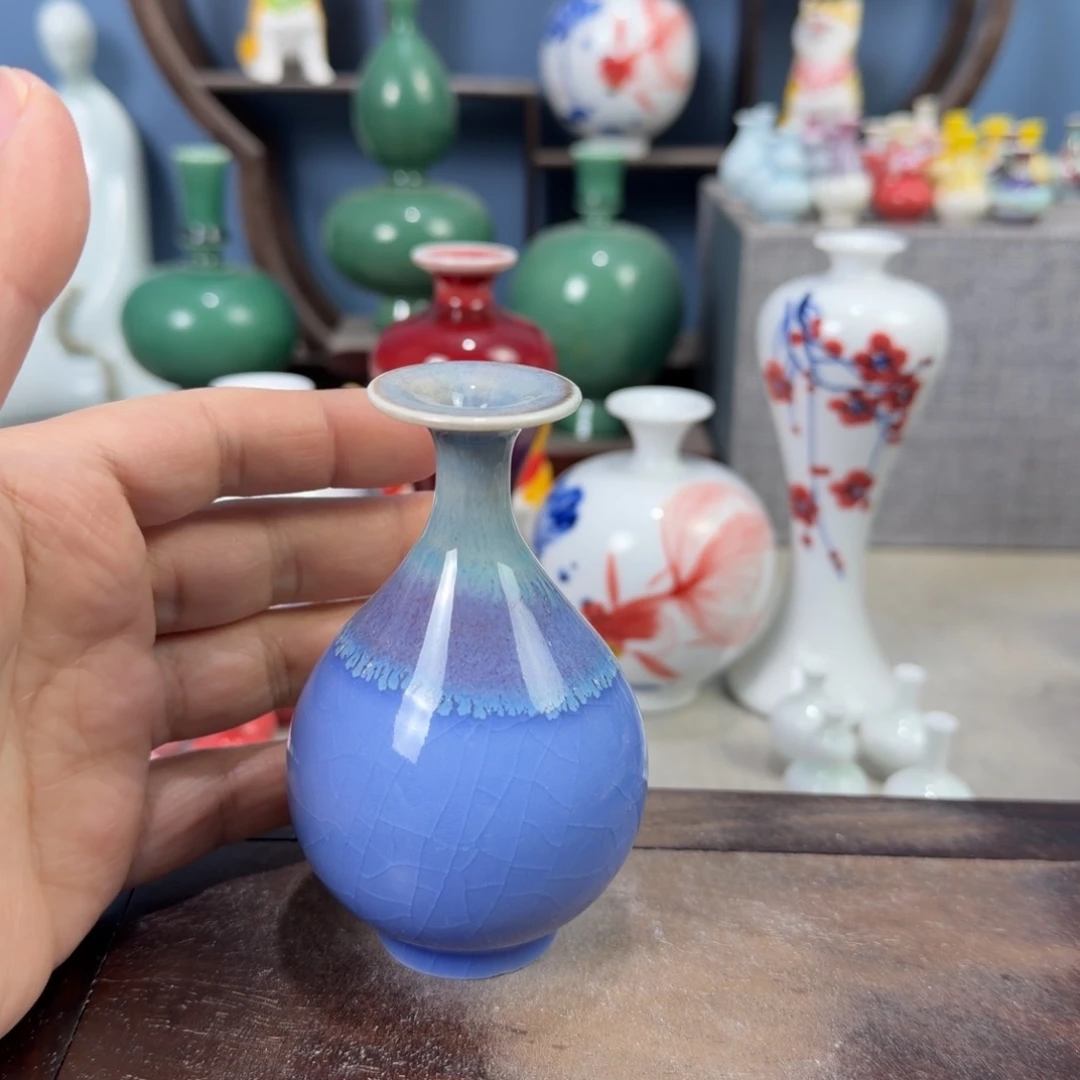 陶瓷手工小花器摆件
