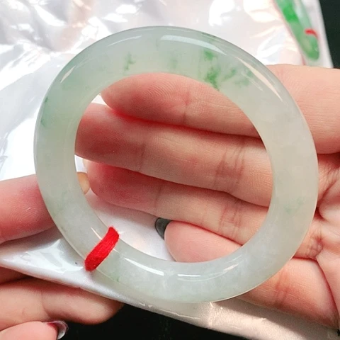 未镶嵌手镯翡翠圆条0686