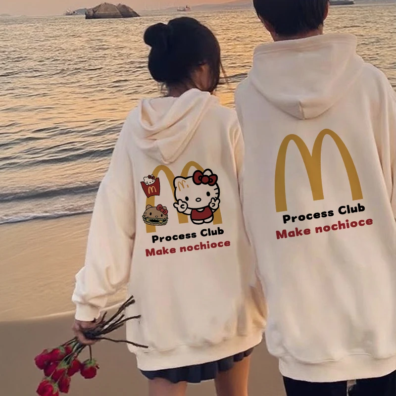 不一样的kitty猫情侣装卫衣春秋款2025新款秋冬季爆款高级感外套