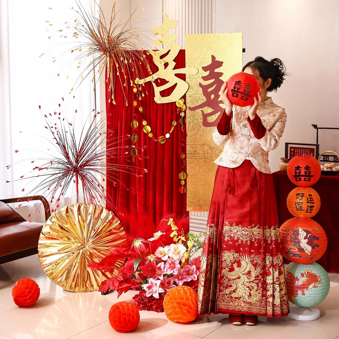 菲寻结婚装饰迎宾牌KT板摆件婚房布置套装订婚礼客厅晨袍拍照背景