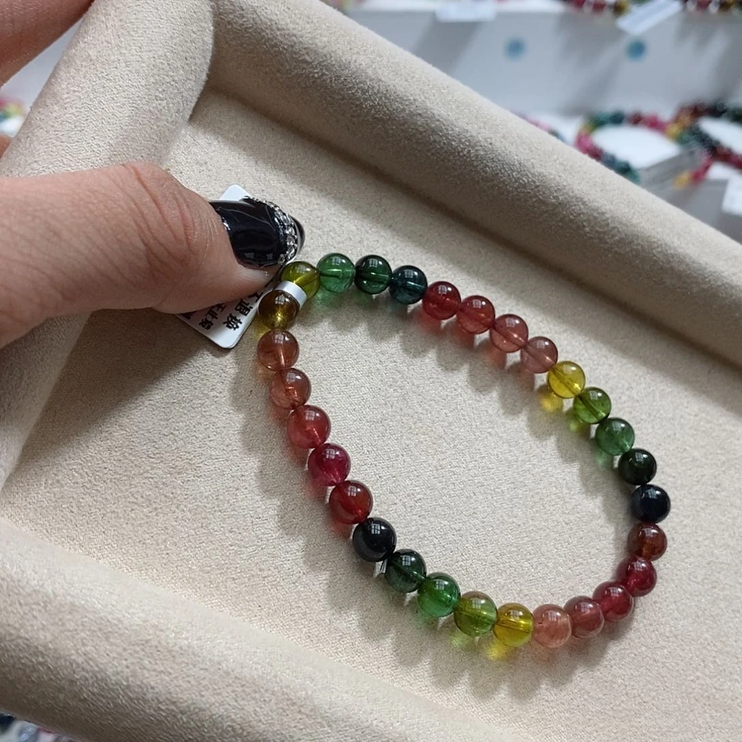 碧玺手链未镶嵌多样性发一条