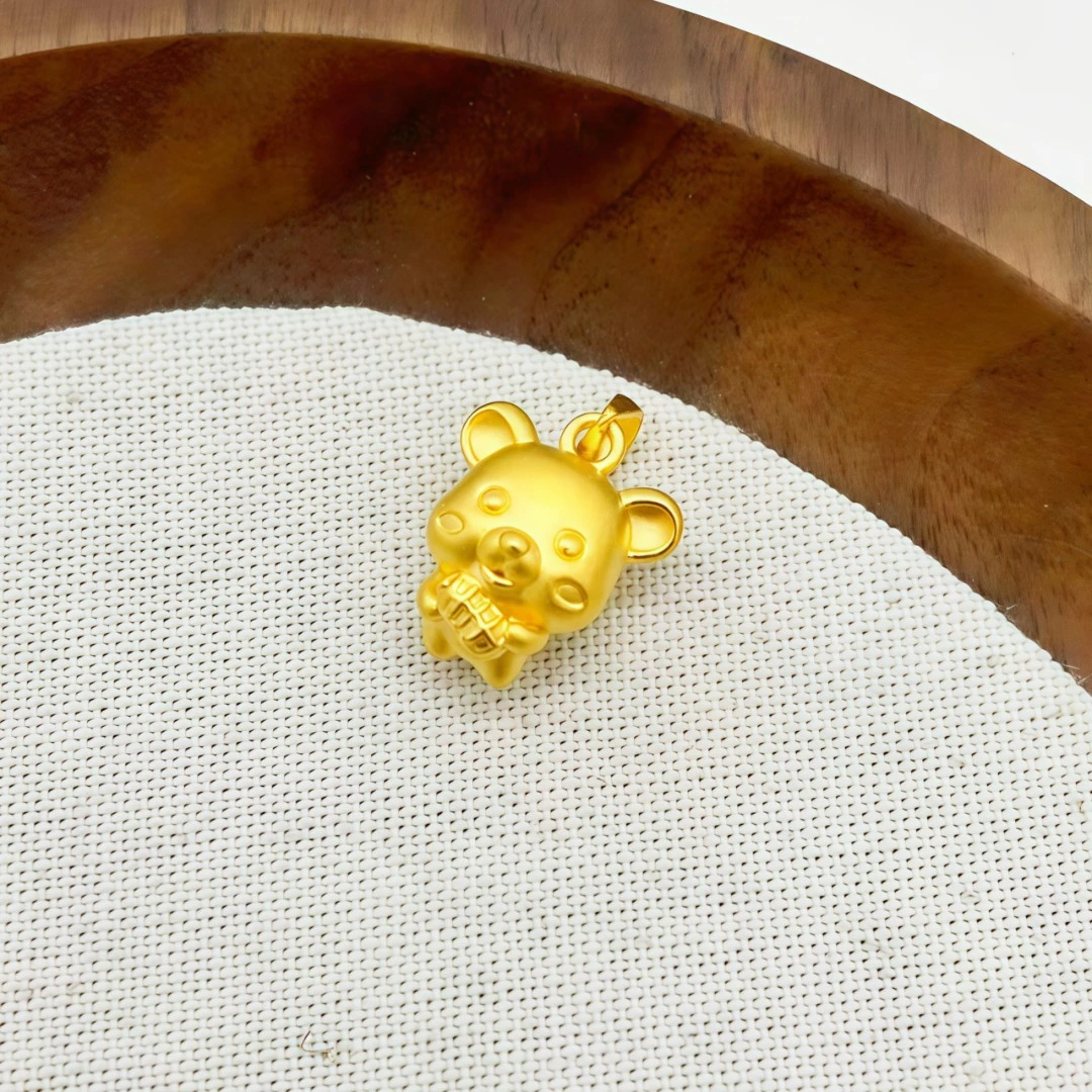 足金999 幸运小熊吊坠 1.36