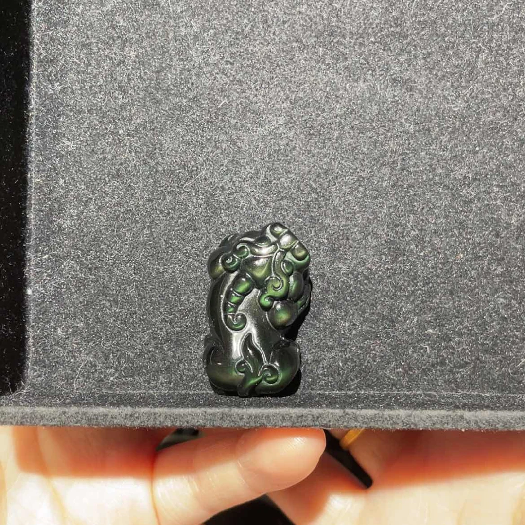 【闪购商品】未镶嵌黑曜岩珠宝奇石燃***功